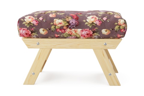 Пуф Амбер бордовый