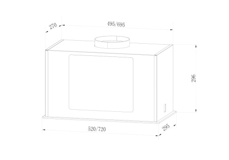 Встраиваемая вытяжка GS BLOC GS 600 WHITE