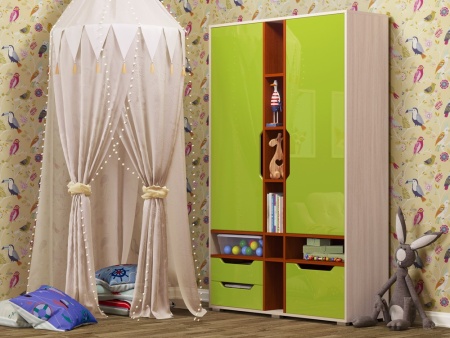 Шкаф Роберт МДФ (Ш-1250 х В-1970 х Г-450 мм/Разные Цвета