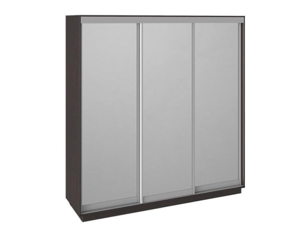 Шкаф-Купе 3-х Створчатый Зеркальный (Ш-2100 × В-2200 × Г-600)/Разные Цвета