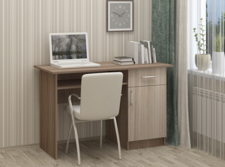 Письменный Стол Боско 01 с Дверью (1,1х0,75х0,6)/Разные Цветы